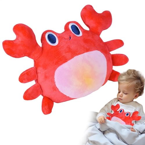 Stofftiere, Plüsch -Stofftiere | Babys Schlafpuppe - Turtle Crab Delphin Schlafzeit Soother Light Sound Sensorisches gefülltes Plüschspielzeug für Mädchen von Generic