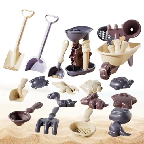 Strandspielzeug, Kinder Sandspielzeug - 20x Sand Castle Kit mit Formen | Nette Reisespiele, tragbare Kinderversorgungen, Spielset für heißes Wetter zum Sammeln, Reisen, außerhalb von Aktivitäten von Generic