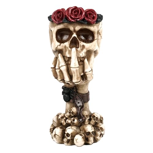 Sukkulenten-Totenkopf-Töpfe – Totenkopf-Übertopf, Blumentopf, Sukkulenten-Töpfe, Halloween-Dekoration | Topf Home Dekoration Skelett Übertopf, Skelett Übertopf Harz Halloween Übertopf, Sukkulenten Tot von Generic