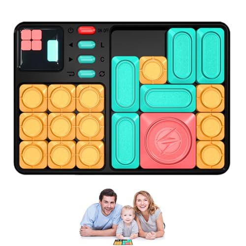 Super Slide Brain Game - Handheld -Puzzle, Logiktraining | Fun Brain Teaser für Kinder und Erwachsene, Montessorii Bildungsspielzeug für kritisches Denken, tragbares Schiebeduzzle für Geistesherausfor von Generic