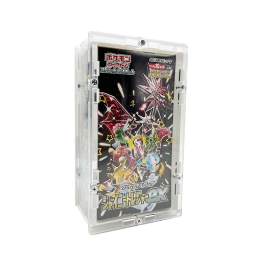 TCG Cases Selbstaufbau Acryl Case passend für Pokemon japanische Display klein Booster Box Hardcover Protektor Schutzhülle Protection Selbstaufbau von TCG Cases