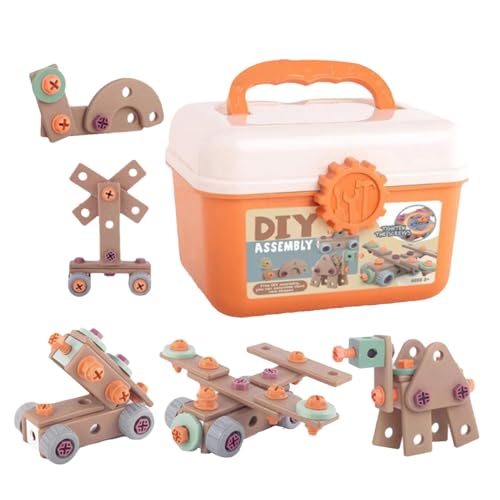 Take Apart Toys – Kinderspielhaus-Werkzeugkasten-Set, STEM-pädagogisches Lern- und Bauspielzeug | Frühes Lern-Montage-Spielset, frühe Entwicklungsfähigkeiten, Konstruktionsspielzeug, Werkzeuge für Jun von Generic