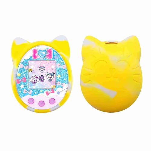 Tamagochi Pet Game Cover, Elektronische Pet Game Cover, Sichere Silicagel-Schutzhülle (Yellow) von Generic