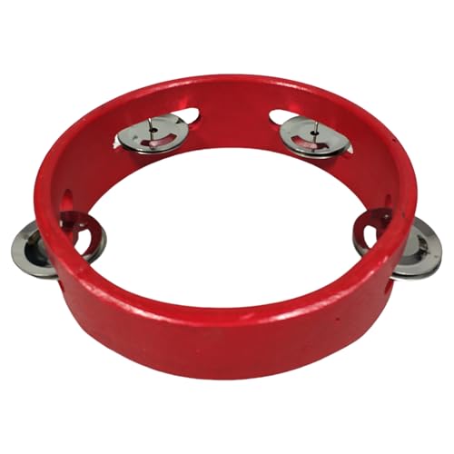 Tamburin für Holz – Percussion Musikinstrument Jingles | Holz- und Metalljingles, pädagogisches Handinstrument, 6 Zoll Tamburin für Kinder ab 3 Jahren, für Spiele Tamburin für Holz – Percussion Musikinstrument Jingles | Holz- und Metalljingles, pädagogisches Handinstrument, 6 Zoll Tamburin für Kinder ab 3 Jahren, für Spiele von Generic