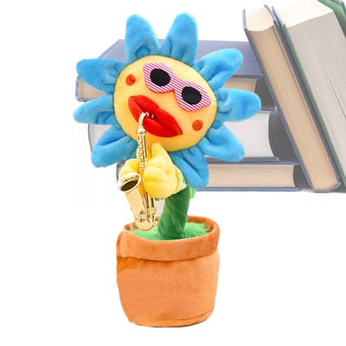 Tanzendes Sonnenblumenspielzeug - leuchtendes Gespräch | weiches Plüsch-Saxophon mit Aufnahmefunktion | Gastgeschenke, Dekokissen, 200 Lieder, lustige Musikgeschenke Tanzendes Sonnenblumenspielzeug - leuchtendes Gespräch | weiches Plüsch-Saxophon mit Aufnahmefunktion | Gastgeschenke, Dekokissen, 200 Lieder, lustige Musikgeschenke von Generic