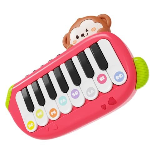 Taschenklavier – Tastaturspielzeug für Kinder, Klavier zum Musiklernen | Tragbares Kinderklavier mit bunten Tasten, elektronisches Affenklavierspielzeug, Klaviertastatur im Taschenformat für Kleinkind von Generic