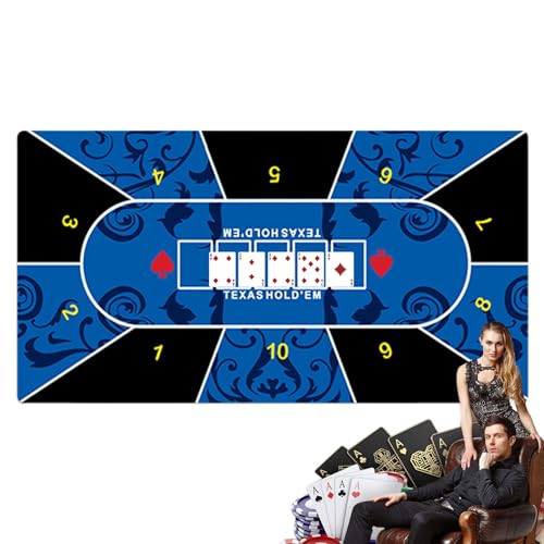 Texas Holdem Matte, Pokertischmatte,Tragbare Gummi-Spielmatte Mit Poker-Layout Tisch-Holdem-Matte Für Home-Entertainment, Brettspielräume, Treffen Mit Freunden von Generic