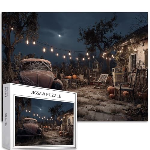 The Forgotten Backyard 1000 Teile Puzzle für Erwachsene, Halloween-Dekoration, Kunst-Puzzle, bunte DIY-Puzzles für Heimdekoration, Geschenke, Familienpuzzle, perfekt für Spieleabende, 70 × 50 cm The Forgotten Backyard 1000 Teile Puzzle für Erwachsene, Halloween-Dekoration, Kunst-Puzzle, bunte DIY-Puzzles für Heimdekoration, Geschenke, Familienpuzzle, perfekt für Spieleabende, 70 × 50 cm von Generic