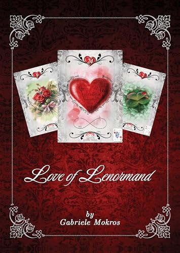 The Love of Lenormand – Lenormand Orakelkarten – Kartendeck in dekorativer Box mit 36 Karten mit roter Folienprägung von ZYZYZK