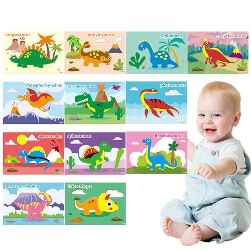 Tier-Puzzle-Aufkleber - 3D-Eva-Schaum-Puzzle-Kunst - selbstklebendes kreatives Vorschul-Lernpuzzle-Spielzeug für Partyzubehör von Generic