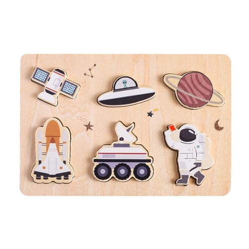 Tier-Puzzlespiel aus Holz, Tierpuzzle-Brett | Musterkombination Puzzlespiele, integriertes Astronaut Puzzle für Früherziehung, Desa Tier-Puzzlespiel aus Holz, Tierpuzzle-Brett | Musterkombination Puzzlespiele, integriertes Astronaut Puzzle für Früherziehung, Desa von Generic