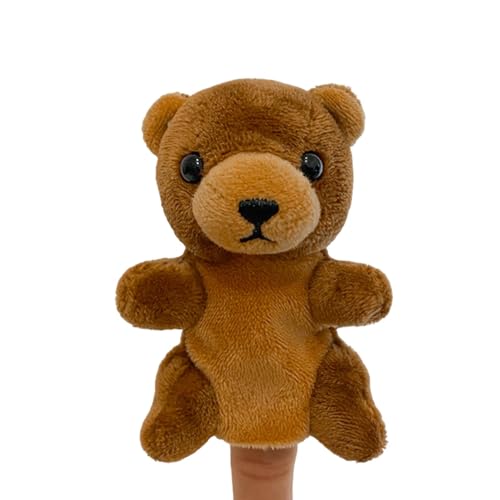 Tierische Handpuppen – Plüschtier-Spielzeug, Stoffpuppen, Fuchs-Fingerpuppen | Handpuppen-Plüschtierspielzeug, süße Bärenpuppen, interaktives Plüschspielzeug für Kinder, fantasievolles Rollenspiel, Ge von Generic