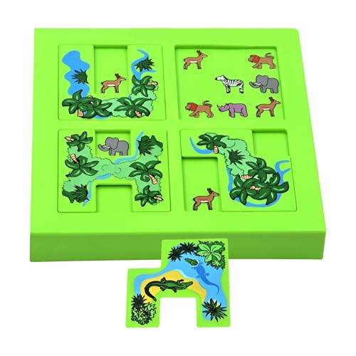 Tierlabyrinth Puzzle - Labyrinth-Spiel | Kinderpuzzle 132 Stufen, Labyrinth Lernpuzzle STEM interaktives Eltern-Kind-Puzzle für frühes Lernen von von Generic