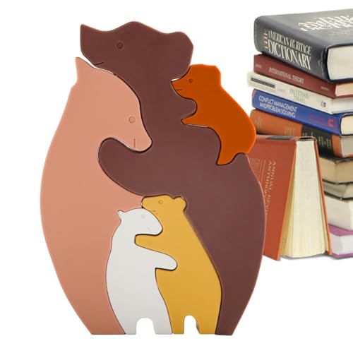 Tierpuzzle – Silikon-Puzzles für | Familienpuzzle mit Tieren, Lernpuzzle-Bausteine für Tiere, Familienpuzzle-Spiele, Herzstück des Tischs mit ANI von Generic