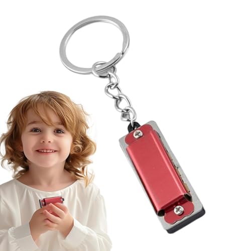Tiny Mundharmonika Key Chain Kleine Harmonika-Kette, 4 Löcher 8 Mundharmonika Anhänger Musik Metall | Tragbarer Musik-Charm, Leichtes Zubehör für Erwachsene, Anfänger Tiny Mundharmonika Key Chain Kleine Harmonika-Kette, 4 Löcher 8 Mundharmonika Anhänger Musik Metall | Tragbarer Musik-Charm, Leichtes Zubehör für Erwachsene, Anfänger von Generic