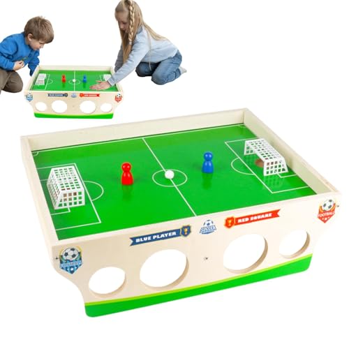 Tischfußball, Tischfußballspiel - Tischfußball aus Holz magnetisch,Lern-Fußballspiel, Spielzeug-Wettbewerb für Kinder, Mädchen, Vorschul-Lernabendspaß von Generic