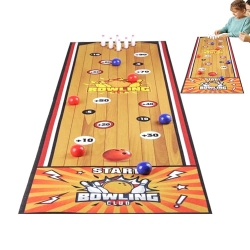 Tischfußballspiel, Indoor-Tischspiele | Familienbrettspiele im Roll-Up-Design | Bowling-Tisch-Curling-Spiele für den Innenbereich. Tisch-Curling-Spiel. Heftige Schlachten für Indoor-Spaß von Generic