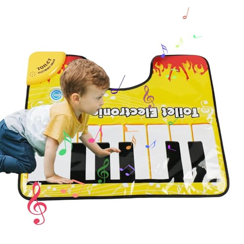 Töpfchen Teppich | Kreative Toe Tapping Musical Tastatur Toilettenmatte - Neuheit WC Teppich Matte für Jungen, Mädchen, Kinder für Toilette, Badezimmer, Schlafsaal, Wohnung Töpfchen Teppich | Kreative Toe Tapping Musical Tastatur Toilettenmatte - Neuheit WC Teppich Matte für Jungen, Mädchen, Kinder für Toilette, Badezimmer, Schlafsaal, Wohnung von Generic