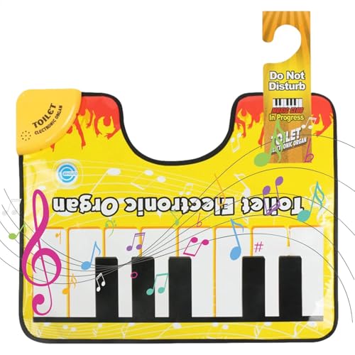 Toiletten-Klaviermatte – lustige Musik-Tastaturmatte für den Boden | Waschraum-Klavierspielmatte für Kinder, , Mädchen | Toiletten-Musikmatte für Badezimmerspaß | Interaktive Musik-Bodenmatte fü von Generic