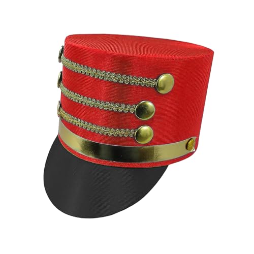 Toy Soldier Hut - 58 Cm Polyester Nussknacker Hut, Ring - -Top -Hüte, Nussknaker -Marschband Majorette Spielzeughüte, Kreative Kostüm -Nussknacker -caps -Spielzeug Für Erwachsene Für Performance Toy Soldier Hut - 58 Cm Polyester Nussknacker Hut, Ring - -Top -Hüte, Nussknaker -Marschband Majorette Spielzeughüte, Kreative Kostüm -Nussknacker -caps -Spielzeug Für Erwachsene Für Performance von Generic