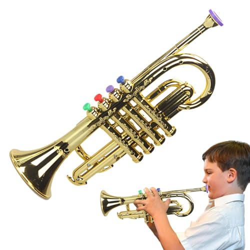 Toy -Trompete - Musical Trompete Horn Wind Spielzeug - Eltern -Kind -Musikinstrumente unterrichten Hilfsmittel für Mädchen Kinder von Generic