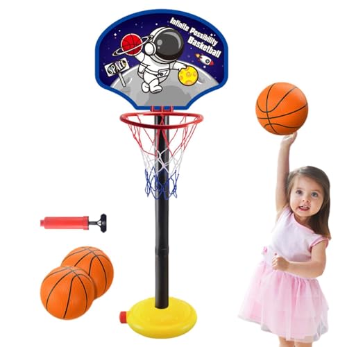 Tragbares Basketballständer-Set, Kinder-Basketballtor, Outdoor-Basketballkorb, Basketballständer für den Außenbereich – Kindergarten-Klassenzimmer, Basketballring für Kinder, Kinder-Ballspiel für Kell von Generic