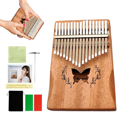 Tragbares Daumen Klavier - Multifunktionales Fingerinstrument, Kompaktes | Reisefreundliche Handheld Mbira, Miniatur Afrikanische Daumen Klavier, Anfänger Finger Klavier Musikinstrument Für Er von Generic