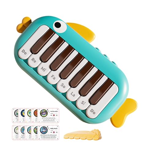 Tragbares Klavier, kleines Klavier, Miniatur-Taschenklavier für Kinder, Tragbares Klavier für Kinder, Musikpädagogisches Instrumentenspielzeug, Taschenklavier für Mädchen und ab 6 Monaten von Generic