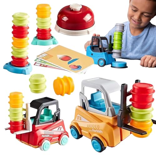 Transportspiel mit Gabelstapler - Stapel- und Matching Geschicklichkeitsspielzeug für 2 Spieler | Lernspielzeug für Gabelstapler Kinder 8+ | Spielset mit LKW Transportspiel mit Gabelstapler - Stapel- und Matching Geschicklichkeitsspielzeug für 2 Spieler | Lernspielzeug für Gabelstapler Kinder 8+ | Spielset mit LKW von Generic