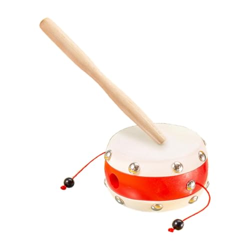 Trommel mit Holzgriff, Rasseltrommel aus Holz, sichere und lustige Affentrommel | lustiger Trommelgriff für Schlagzeug und Schlagzeug für Geburtstag, Weihnachten, Neujahr Trommel mit Holzgriff, Rasseltrommel aus Holz, sichere und lustige Affentrommel | lustiger Trommelgriff für Schlagzeug und Schlagzeug für Geburtstag, Weihnachten, Neujahr von Generic