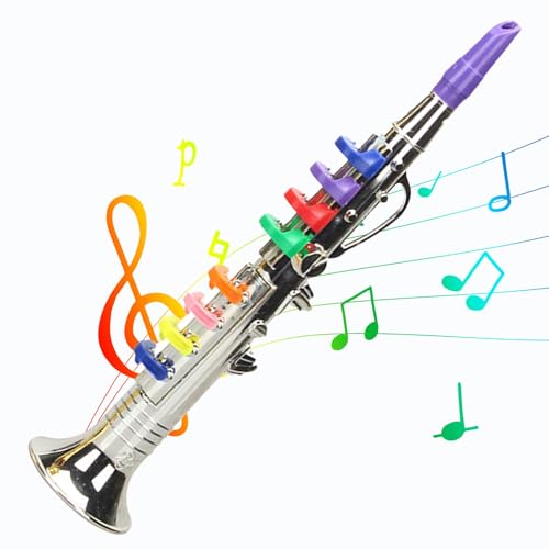 Trompetenspielzeug Für Kinder, Saxophonspielzeug Für Kinder Anfänger Saxophon Für Kinder Trompete Musikinstrument Trompetenspielzeug Für Kinder Für Anfänger Trompete Saxopety Spielzeug Für Kinder-Musi von Generic