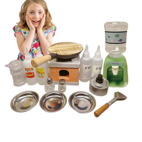 True Children's Kitchen Set - Küchenkit mit echten Utensilien | Bildungsspielzeug, Kochwerkzeuge für echte Lebensmittel, -Kochbrenner, Frittiertopf von Generic