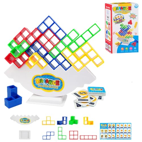 Tumble Giant Stapelspiel – lustiges Balance-Brettspiel for Familie, Reisen und Partys. Enthält 16/32/48/64 Bausteine, perfekt for interaktives Spielen zu Hause, bei Zusammenkünften oder unterwegs!(32p von Generic