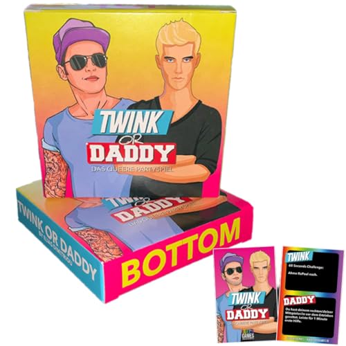 Fairytale Creations Twink or Daddy - Das queere Kartenspiel mit 100 Challenges für die LGBTQ Community | Schwul | Gay | Geschenk für schwulen Freund | Schwules Geburtstagsgeschenk von Fairytale Creations