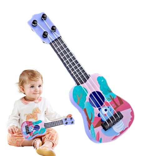 Ukulele für Kinder, 4 Saiten Gitarre für Anfänger, lustiges Musikinstrument | Stoßfestes Lernspielzeug, leichte Ukulele zum Einführen von Kleinkindern, und Mädchen Ukulele für Kinder, 4 Saiten Gitarre für Anfänger, lustiges Musikinstrument | Stoßfestes Lernspielzeug, leichte Ukulele zum Einführen von Kleinkindern, und Mädchen von Generic