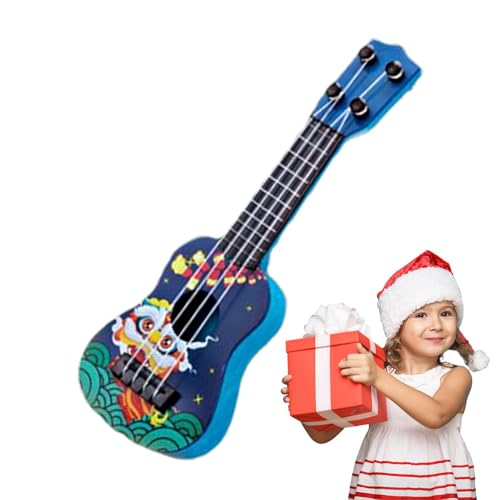 Ukulele für Kinder - Gitarre 4 Saiten für Anfänger, lustiges Musikinstrument | Stoßfestes pädagogisches Spielzeug, leichte Ukulele für die Initialisierung von Kleinkindern, und Mädchen Ukulele für Kinder - Gitarre 4 Saiten für Anfänger, lustiges Musikinstrument | Stoßfestes pädagogisches Spielzeug, leichte Ukulele für die Initialisierung von Kleinkindern, und Mädchen von Generic