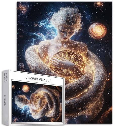 Universum Goddess 1000-teiliges Puzzle für Erwachsene, griechischer Mythologie-Stil, Kunst-Puzzle, buntes DIY-Puzzle für Heimdekoration, Geschenke, Familienpuzzle, perfekt für Spielabende, 50,8 x 68,9 von Generic