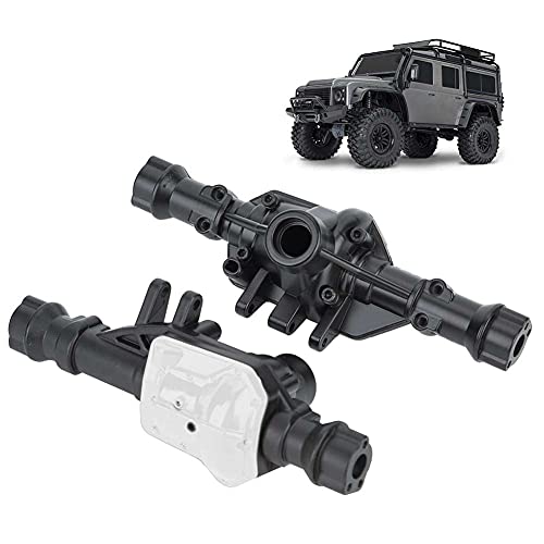 Upgrade-Teile für Metallachsgehäuse, Leicht, Verbessern die Leistung, Ersatz für TRX4 1/10 RC-Modellauto (schwarzes Silber) von Generic