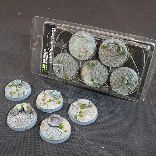 Urban Warfare GGB-UWR40 Gamers Grass Battle Ready Bases – 40 mm rund x 5 Stück von My Pet Elephant