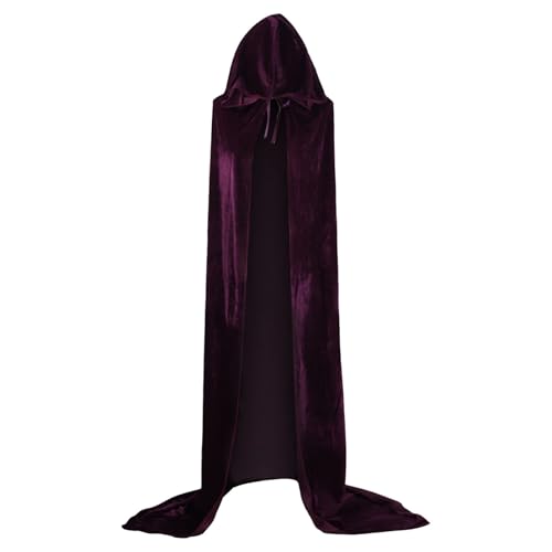 Vampir Umhang Mit Kapuze, Halloween Kostüm Unisex,Sensenmann Kapuzenumhang Cape Steampunk Umhangjacke Gothic Capelet Mittelalter Verkleidung Samtmantel Robe Für Erwachsene Halloweenparty Vampir Umhang Mit Kapuze, Halloween Kostüm Unisex,Sensenmann Kapuzenumhang Cape Steampunk Umhangjacke Gothic Capelet Mittelalter Verkleidung Samtmantel Robe Für Erwachsene Halloweenparty von Generic