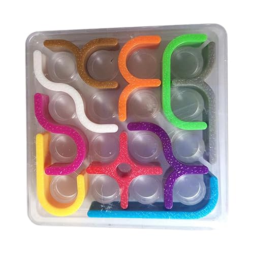 Verrücktes Puzzle-Denkspiel | Puzzle-Spielzeug für Kinder, Denkwürfel | Vorschulaktivitäten, Entwicklungsspielzeug, Puzzle, Lernspielzeug für Kinder RFl243 (White, 8X8CM) von Generic