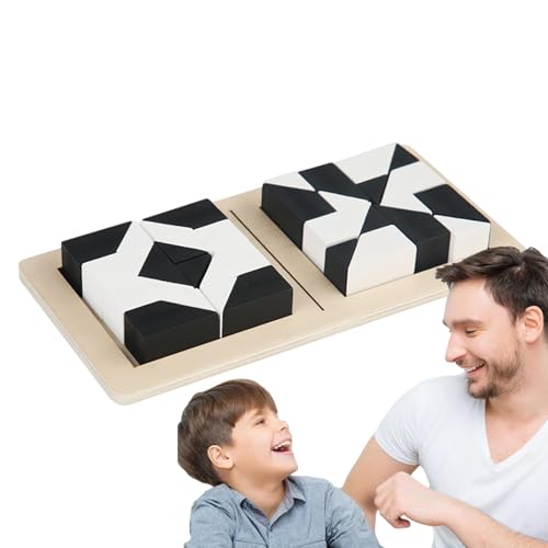 Versteckte Blöcke - Schwarz-Weiß, Puzzleblöcke | Puzzle Verstecktes Baustein-Puzzlespielzeug, Um Das Räumliche Denken Und Die Vorstellungskraft Von Kindern Zu Trainieren, Interaktives Eltern-Kind von Generic