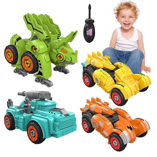 Verwandeln Sie Roboter-Rennwagen, Kinderautospielzeug - 4X interaktives Autospielzeug für Kinder - Frühpädagogisches Spielzeug, Kleinkindspiel, Coasting Power Design-Spielzeugauto für die Heimschule von Generic