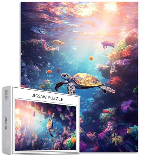 Vibrant Underwater World Puzzle für Erwachsene, 1000 Teile, Meeresleben, Kunst-Puzzle, bunt, DIY-Puzzles für Heimdekoration, Geschenke, Familienpuzzle, perfekt für Spieleabende, 50,8 x 68,9 cm Vibrant Underwater World Puzzle für Erwachsene, 1000 Teile, Meeresleben, Kunst-Puzzle, bunt, DIY-Puzzles für Heimdekoration, Geschenke, Familienpuzzle, perfekt für Spieleabende, 50,8 x 68,9 cm von Generic