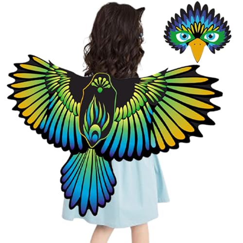 Vogelkostüm für Kinder,Vogelkostüm für Kinder - Kreative -Anziehkleidung - Vogel-Rollenspielkostüm mit Maske, Halloween-Festival-Cosplay-Kostüme für Kinder von Generic