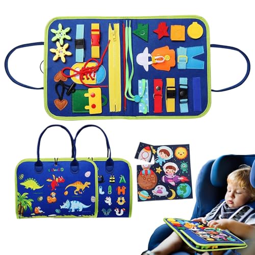 Vorschul-Aktivitätenbuch – Sensorische Bücher aus Filz, Lernspielzeug für Kinder, Reisespiele auf der Straße, Spielzeug für motorische Fähigkeiten, Spielzeug für die Entwicklung von Lebensfähigkeiten Vorschul-Aktivitätenbuch – Sensorische Bücher aus Filz, Lernspielzeug für Kinder, Reisespiele auf der Straße, Spielzeug für motorische Fähigkeiten, Spielzeug für die Entwicklung von Lebensfähigkeiten von Generic