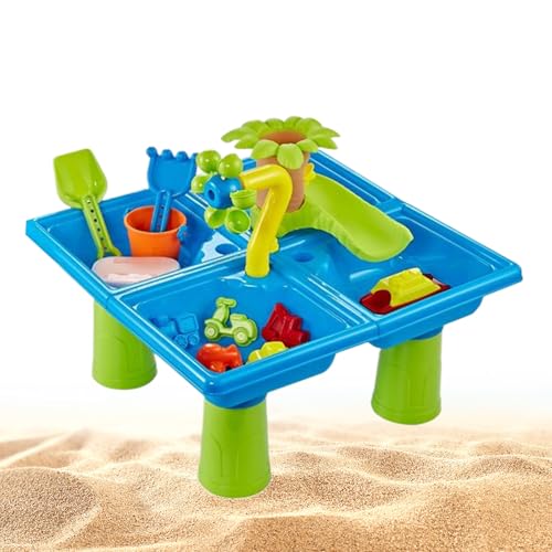Wasser Spieltisch,Outdoor Sandstrand Tisch Spielzeug - Aktivitäts- Und Lernspielzeug Mit Sensorischem Zubehör Für Kinder Mädchen Für Innen- Und Außenbereich Garten Hinterhof Bad Wasser Spieltisch,Outdoor Sandstrand Tisch Spielzeug - Aktivitäts- Und Lernspielzeug Mit Sensorischem Zubehör Für Kinder Mädchen Für Innen- Und Außenbereich Garten Hinterhof Bad von Generic
