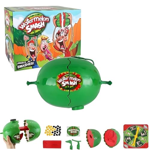 Wassermelonen-Smash-Spiel – Zerschlagen Sie die Wassermelone nicht, Wassermelonenkerne und realistisches Design, Brettspiel-Spielzeug, Überraschungs-Witz, Zaubertrick, Streich-Spielzeug, Trick-Witz fo von Generic