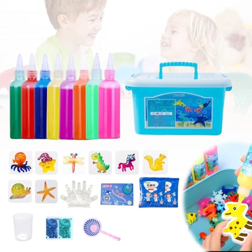 Generic Water Elf Kit DIY , 6/10/8 Farben Water Elf Kit, Aqua Gelz Kits for Kinder, kreatives Handwerk und Kunstkit Geschenke for Jungen Geschenke im Alter von 5 6 7 8 von Generic