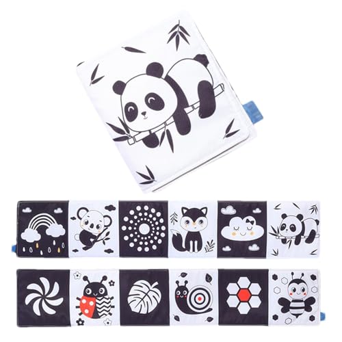 Weiche Babybücher, Babybücher aus Stoff, weiches Buch für sensorisches Spielzeug mit Kontrast | Beißbuch aus schwarzem und weißem Stoff, Spielzeug zum Mitnehmen für Thanksgiving, , Ostern Weiche Babybücher, Babybücher aus Stoff, weiches Buch für sensorisches Spielzeug mit Kontrast | Beißbuch aus schwarzem und weißem Stoff, Spielzeug zum Mitnehmen für Thanksgiving, , Ostern von Generic